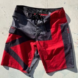 Men's Fox Racing Board Shorts Multicolor 32 Beach Surf Ski Lake Summer Active